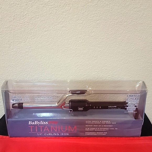 Babyliss Pro Other - Babyliss Pro Titanium Curling Iron 3/4"
